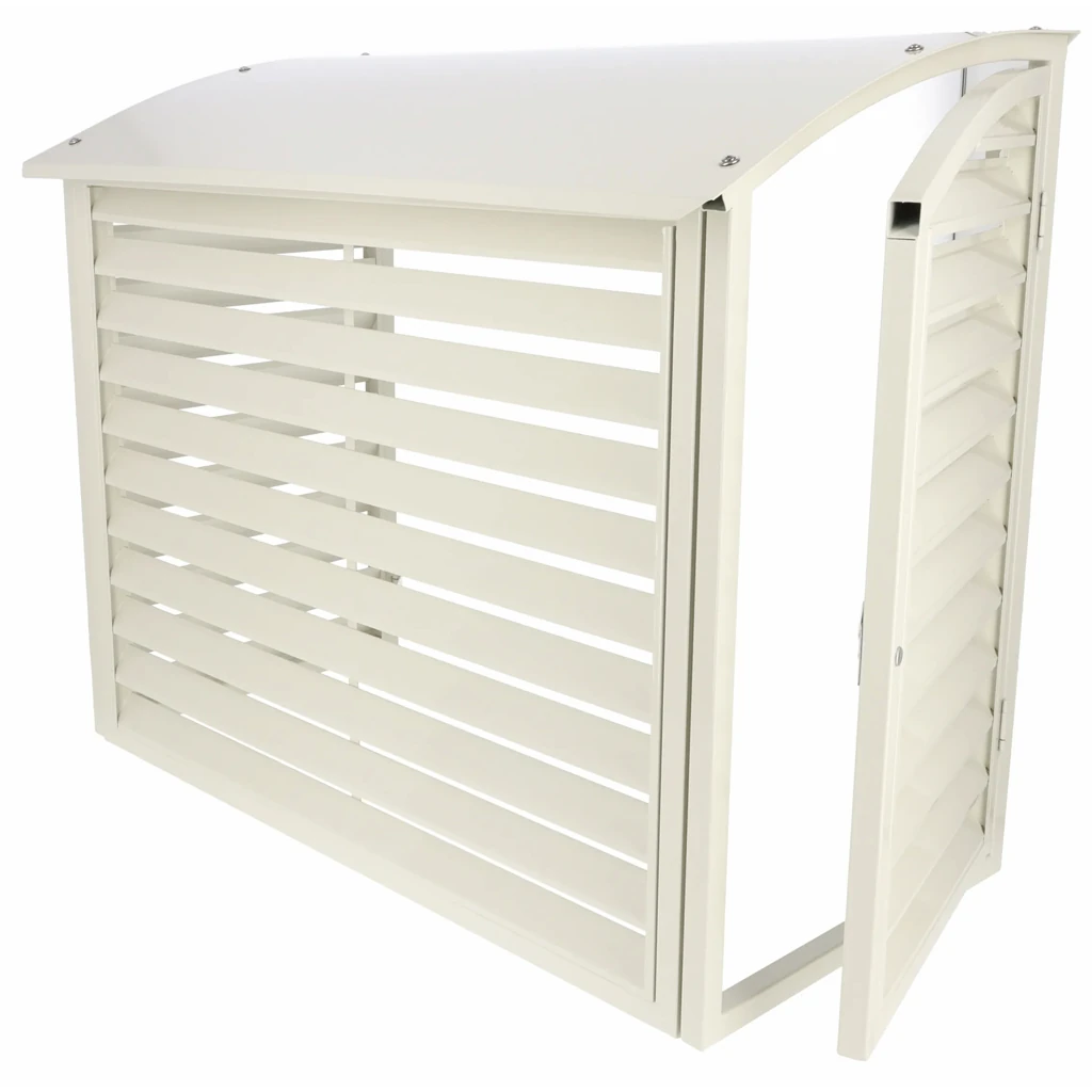 X-Cover Varmepumpehus hvit åpen